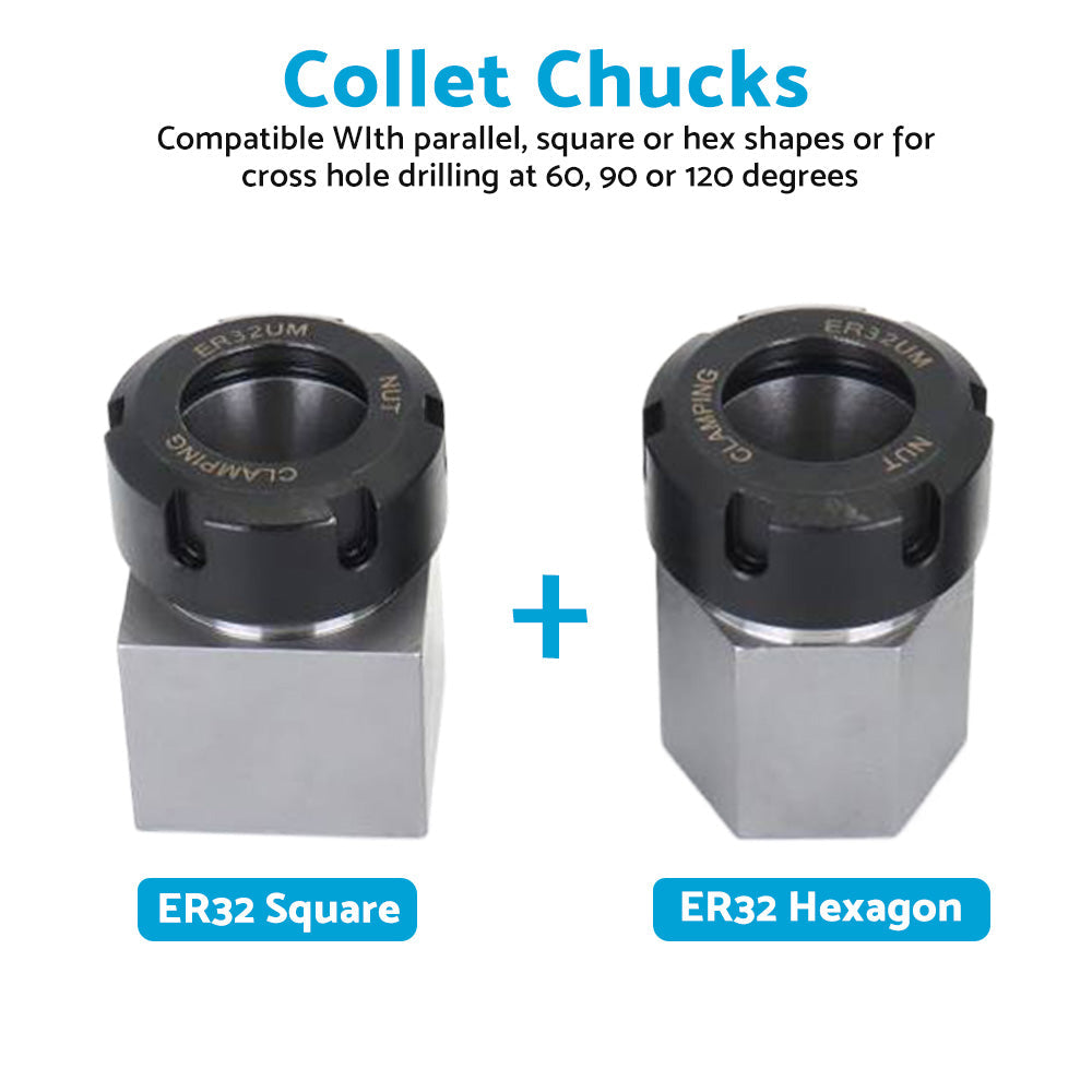 ER-32 Hex Square Collet Block Spring Chuck Collet Holder Suitable For Lathe Engraving Machine-5