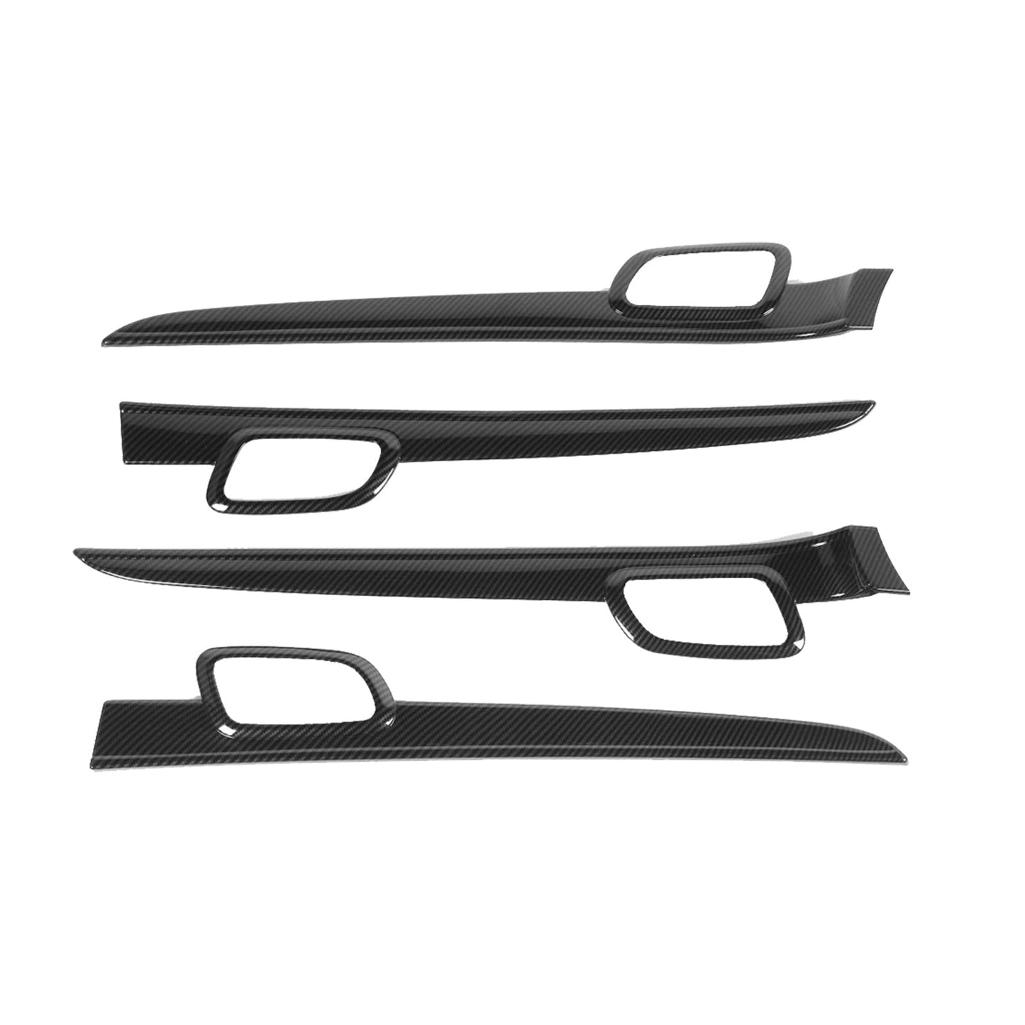 Carbon Fiber Door Handle Decor Cover Trim Strips Suitable For Jeep Grand Cherokee-0