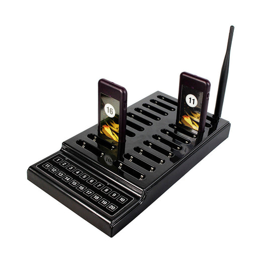 20 Restaurant Coaster Pager Guest Call Wireless Paging Queuing Calling System AU-1