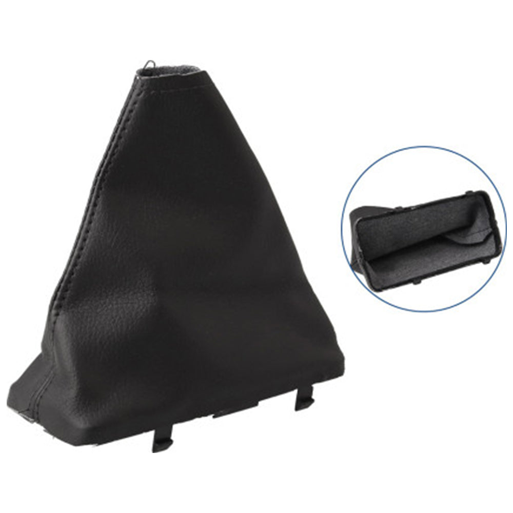 Set Handbrake  and  T-Bar Boot Cover Black Leather for Ford Falcon FG FG-X 2008~2018-3