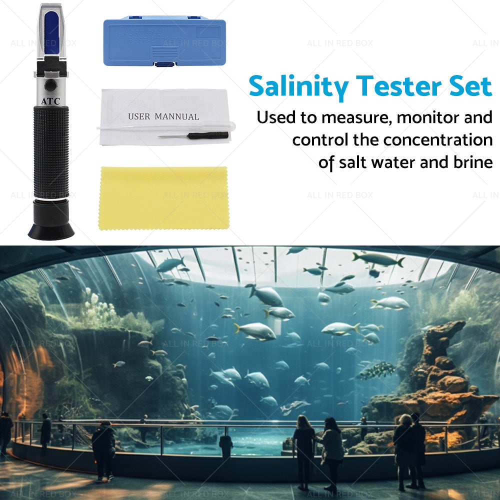 0-100percent Salinity Refractometer Meter Aquarium Sea Salt Water Tester for Aquarium-3