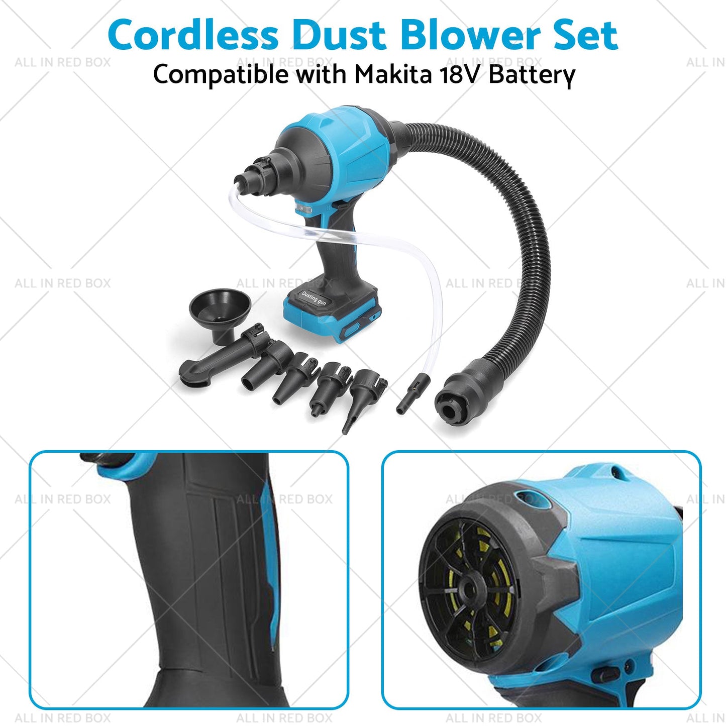 For Makita 18V Battery Cordless Air Duster Dust Blower Inflator Vacuum Cleaner-2