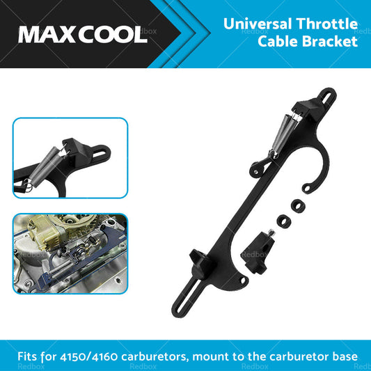 Throttle Cable Bracket Carburetor Billet Aluminum Black Fits For Carb 4150 4160-1
