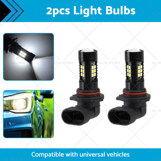 2PCS 9006 HB4 LED Fog Light 6000K White 3030 21 SMD Car Driving DRL Light Bulbs-1