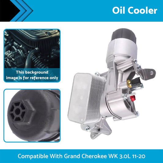 Oil Cooler Assembly Suitable For Jeep Grand Cherokee 3.0L 068269916AB 68477666AA-1