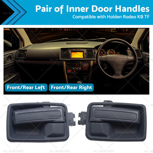 Black Left Right Hand Inner Door Handle with Case Suitable For Holden Rodeo TF-0