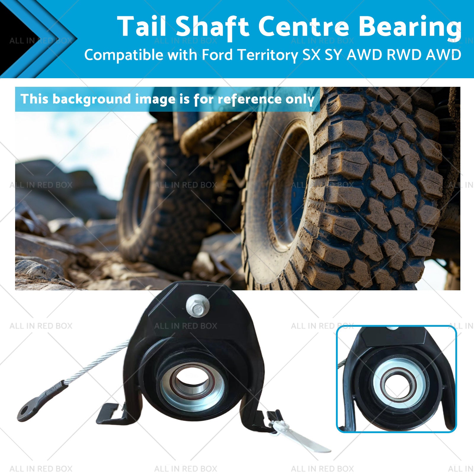 Tail Shaft Centre Bearing Suitable for 04-11 Ford Territory SX SY AWD RWD AWD-0