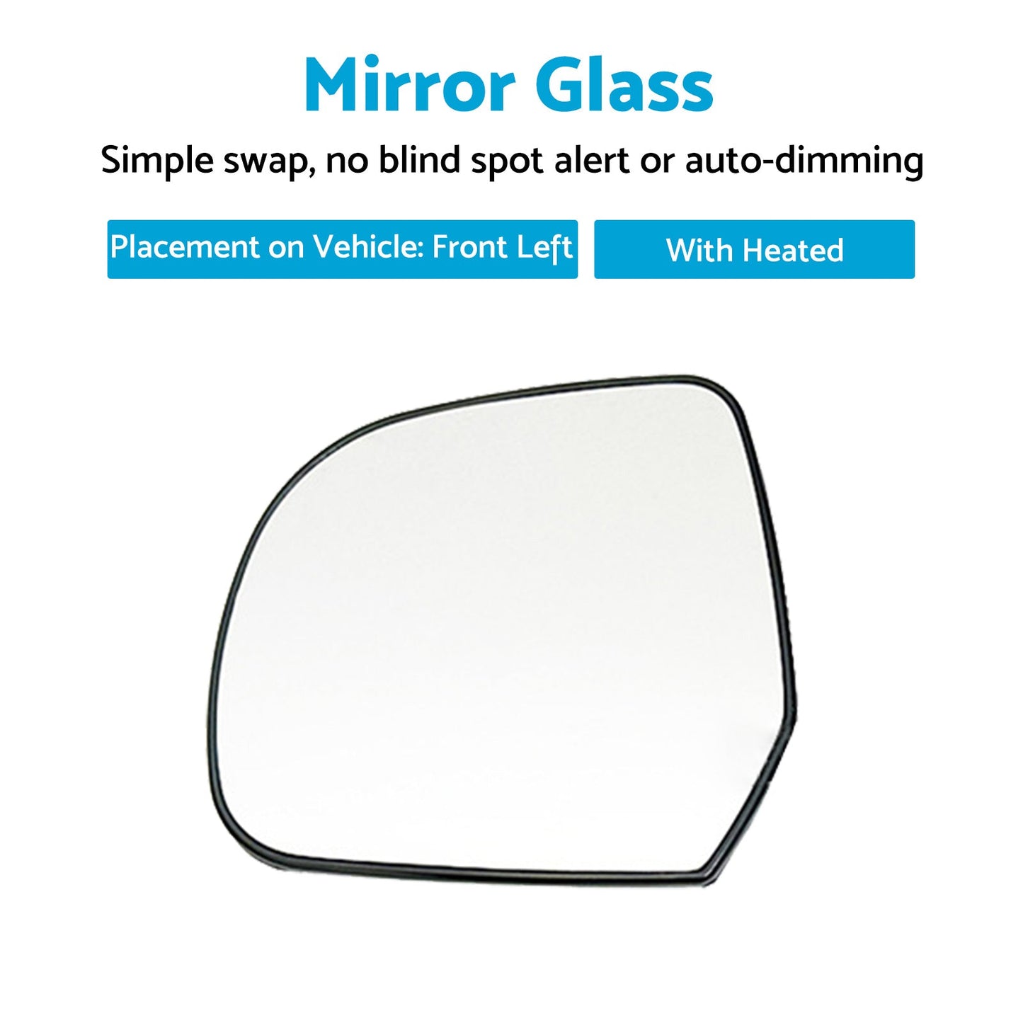 Left Passenger Side Heated Mirror Glass Suitable For Nissan Almera N17 2012 On-5