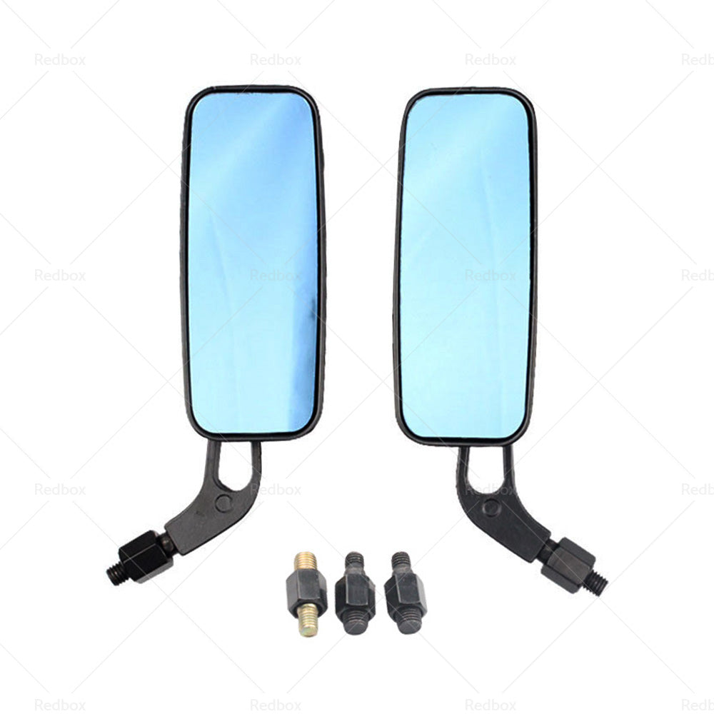 2x 8 10mm Motorcycle Mirrors Suitable For Chopper Cruiser Bobber Cafe Racer-2