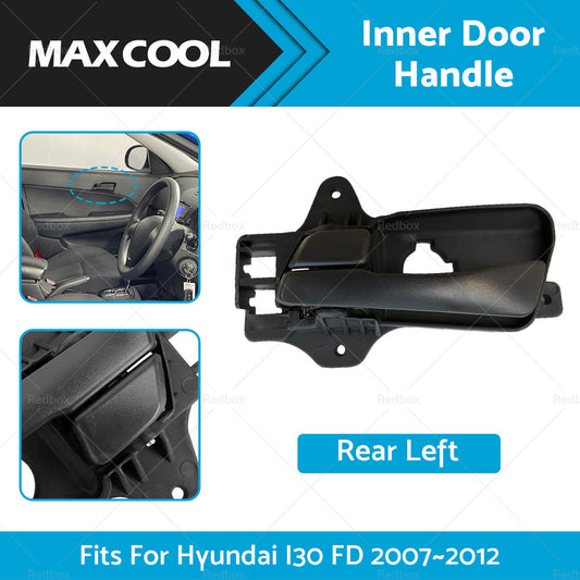 Rear Left Side Inner Door Handle LH Fits For Hyundai I30 FD 2007-2012 Black-1