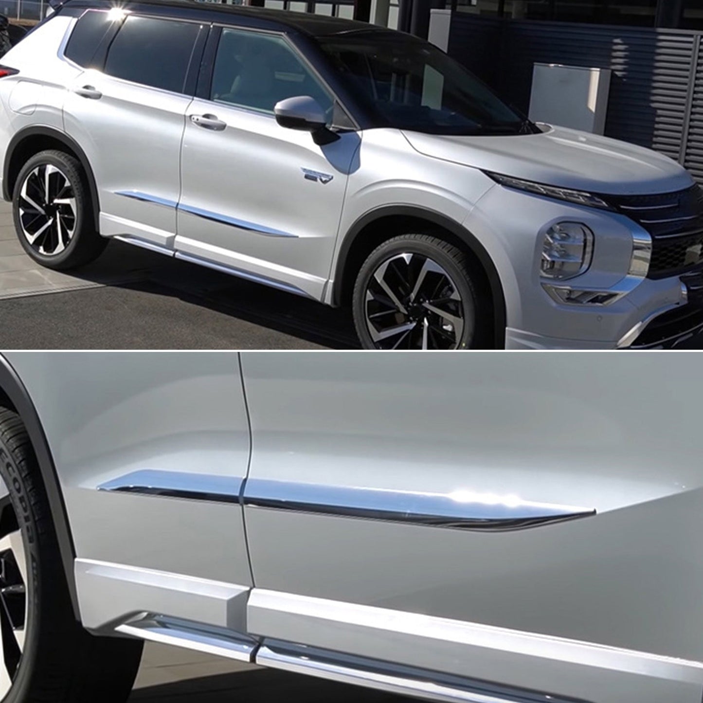 Side Door Body Molding Trim Cover Chrome Suitable For Mitsubishi Outlander 2024+-2