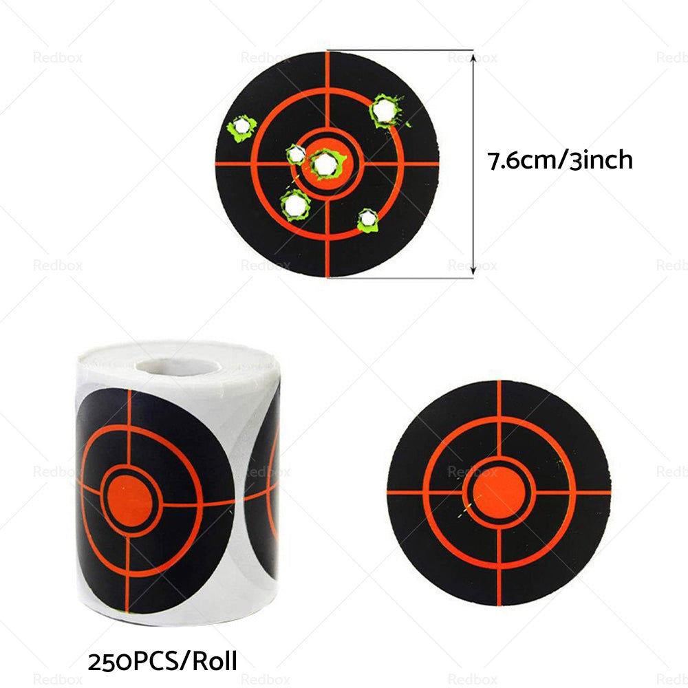 Shooting Target Self Adhesive Target Sticker Targets Splatter Reactive 250X or Roll-2