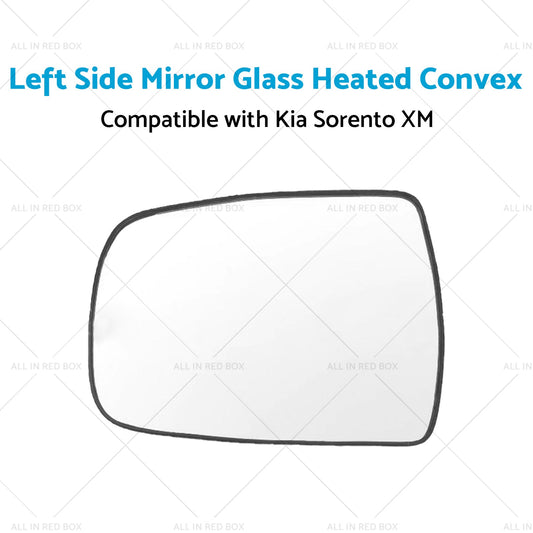 Left Side Mirror Glass Heated Convex With Base Suitable for Kia XM Sorento-1
