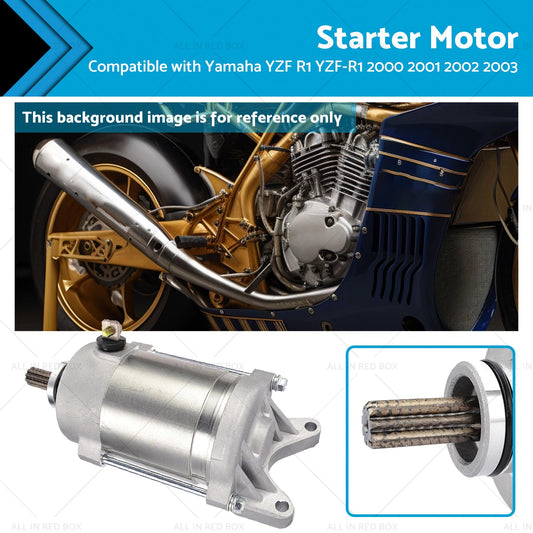 Engine Starter Motor Suitable for Yamaha YZF-R1 2000-2003 5PW-81890-01-00-0