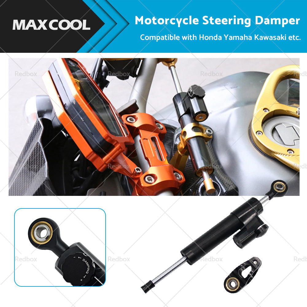 Suitable for Honda Yamaha Kawasaki Motorcycle CNC Steering Damper Stabilizer-1