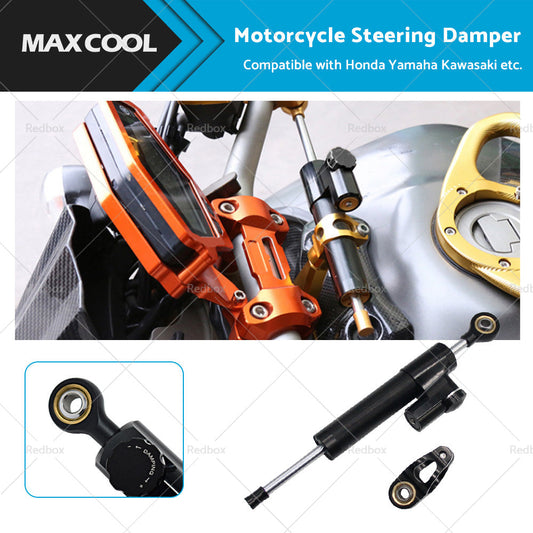 Suitable for Honda Yamaha Kawasaki Motorcycle CNC Steering Damper Stabilizer-1