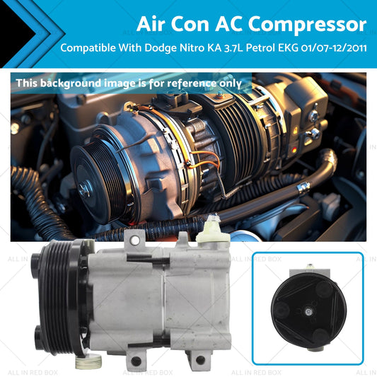 Air Con AC Compressor Suitable for Dodge Nitro KA 3.7L Petrol EKG 01/07-12/2011-0