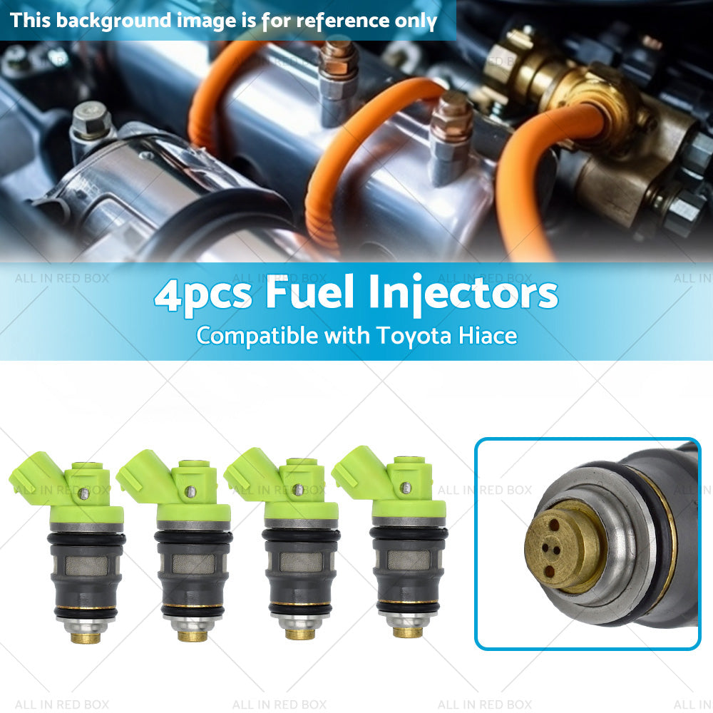 4x Fuel Injector Suitable for Hiace RZH103 RZH113 RCH12 RCH22 2RZ-E 2. 4L 95-04-2