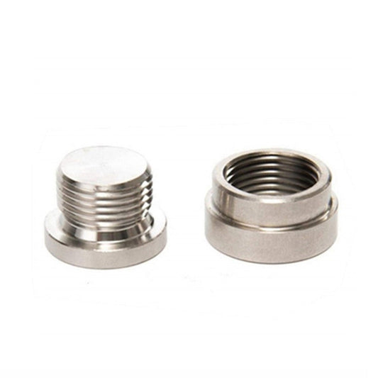 2x O2 Oxygen Sensor Bung Weld-On With Plug & Washer M18x1.5mm Suitable For Vehicle Exhaust Systems-1