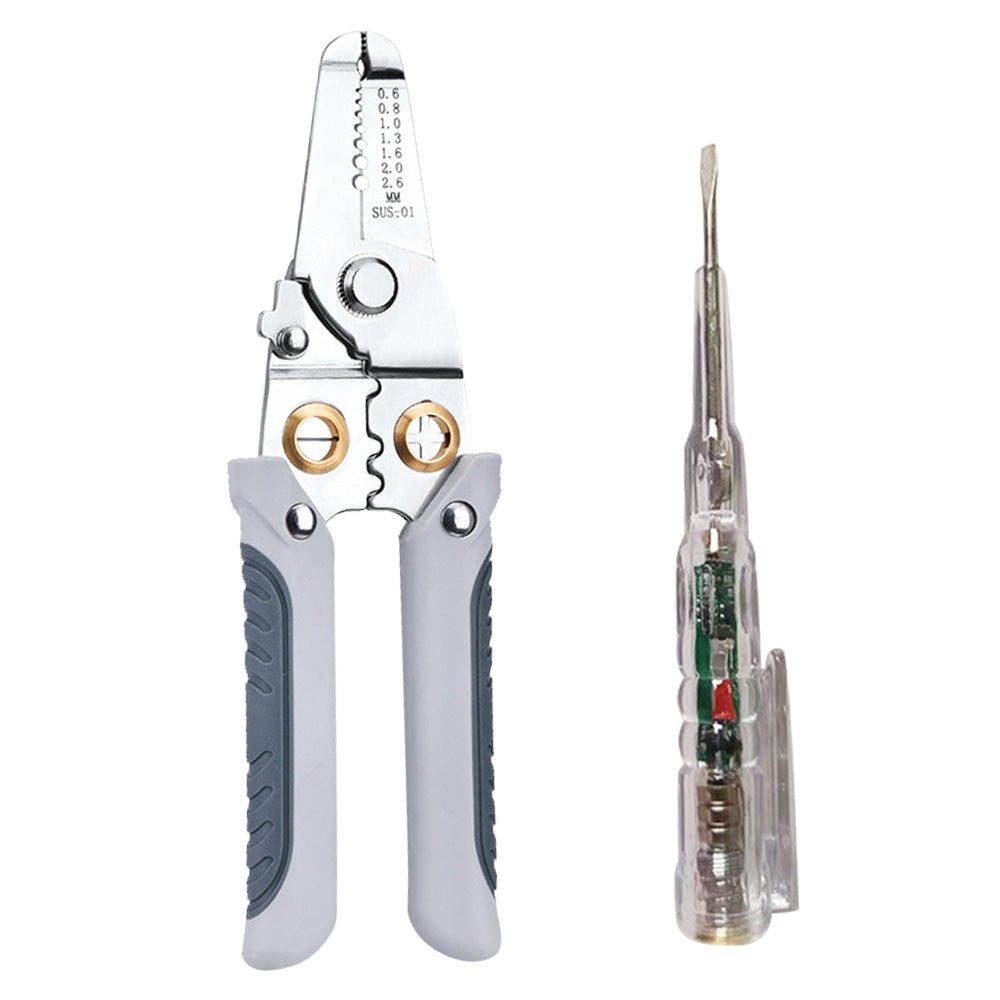 Wire Stripper Pliers Multifunctional Electric Cable Stripper Crimper Cutter Tool-5