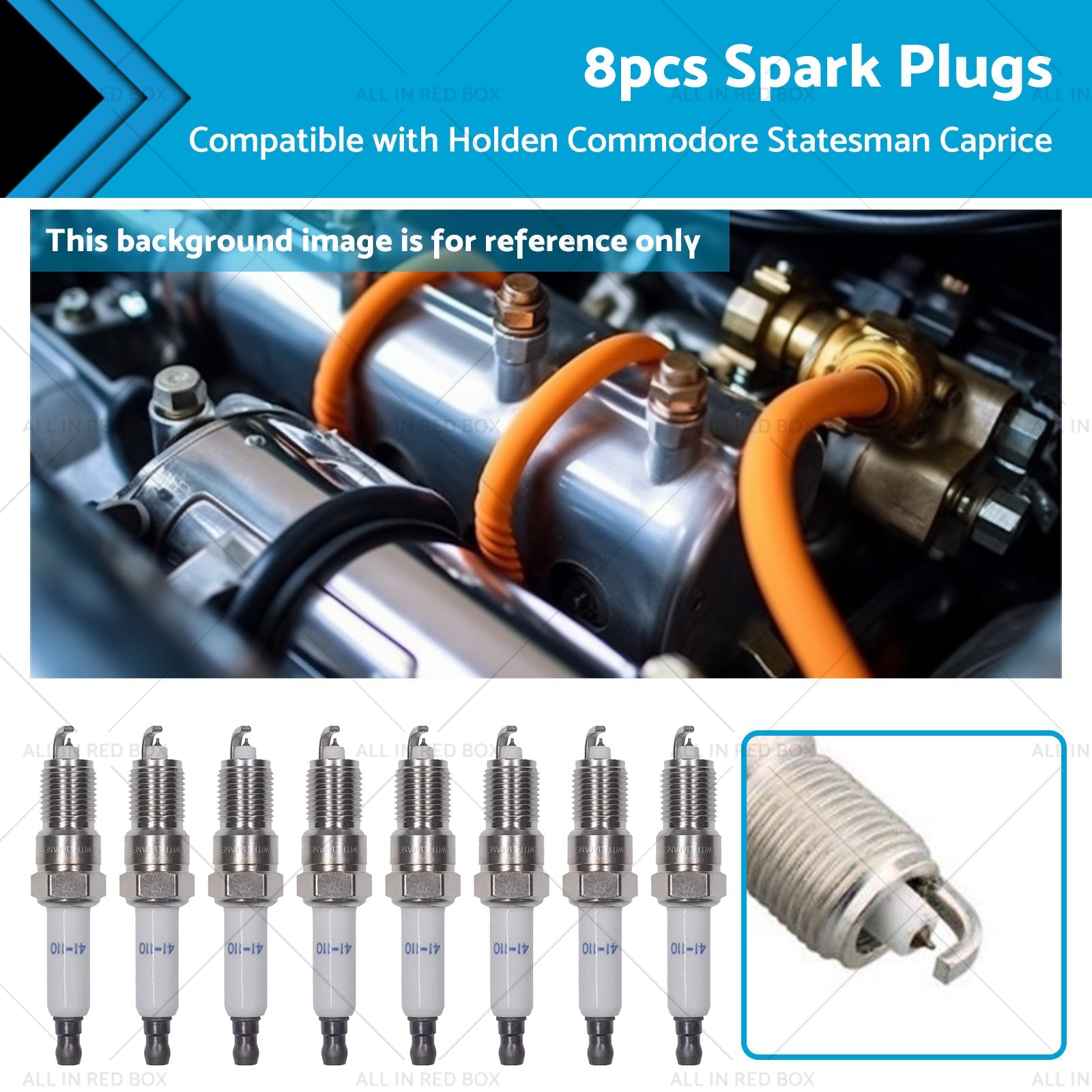 8x Iridium Spark Plug Suitable for Holden VT VX VY VZ VE VF SS V8 LS1 LS2 LS3-0