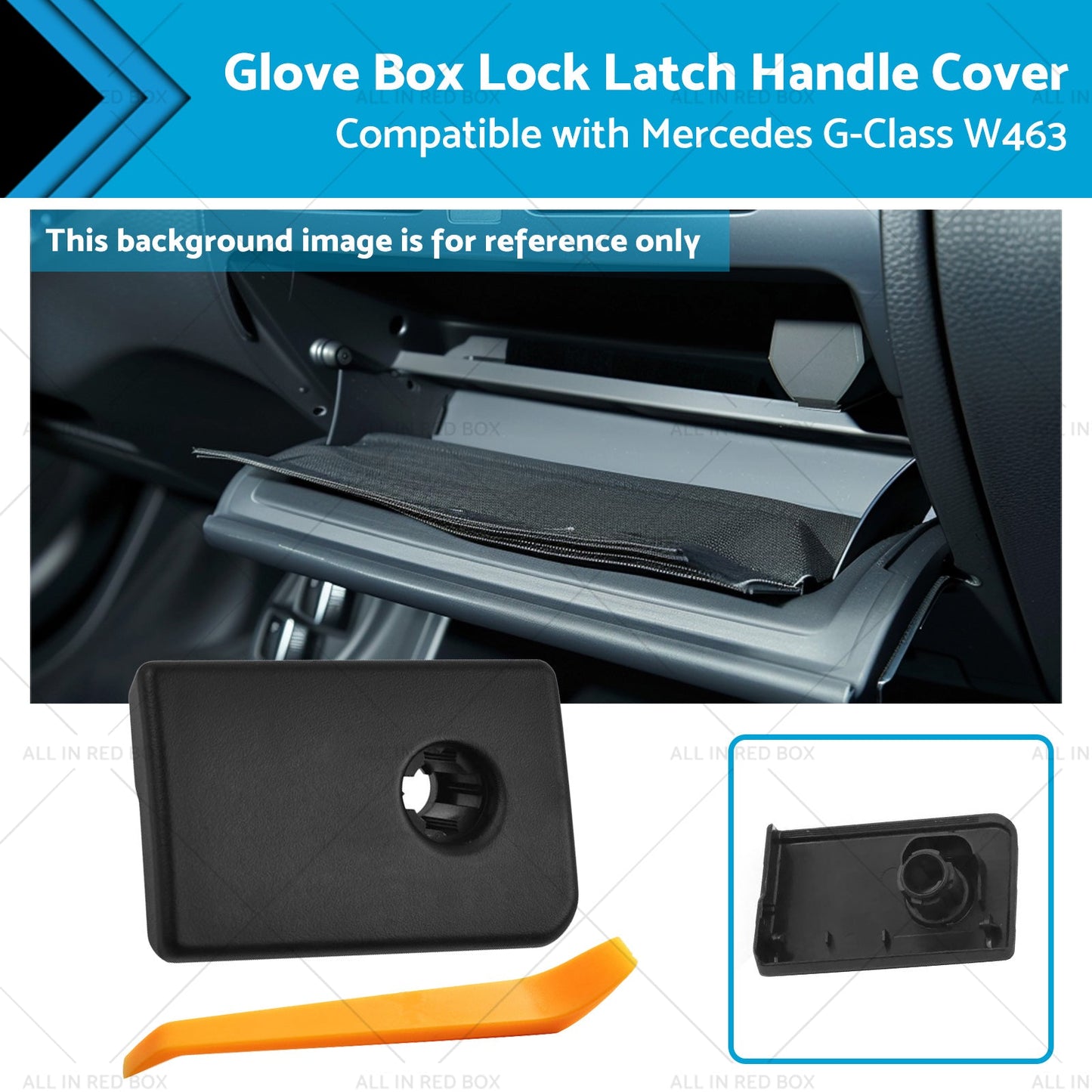Glove Box Lock Latch Handle Cover Suitable for Mercedes G-Class W463 2004-2018-0