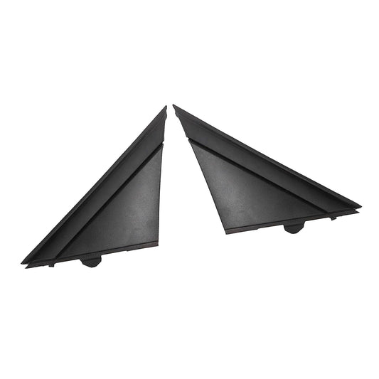 Matte Black Rear Mirror Triangle Trim Plate Suitable For Fiat 500 2012-2019-0