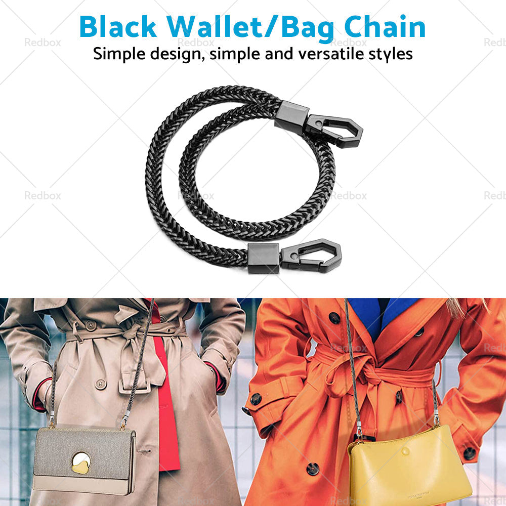 NEW Alloy Black Link Biker Trucker Punk Wallet Chain 16inch 40cm Long-3