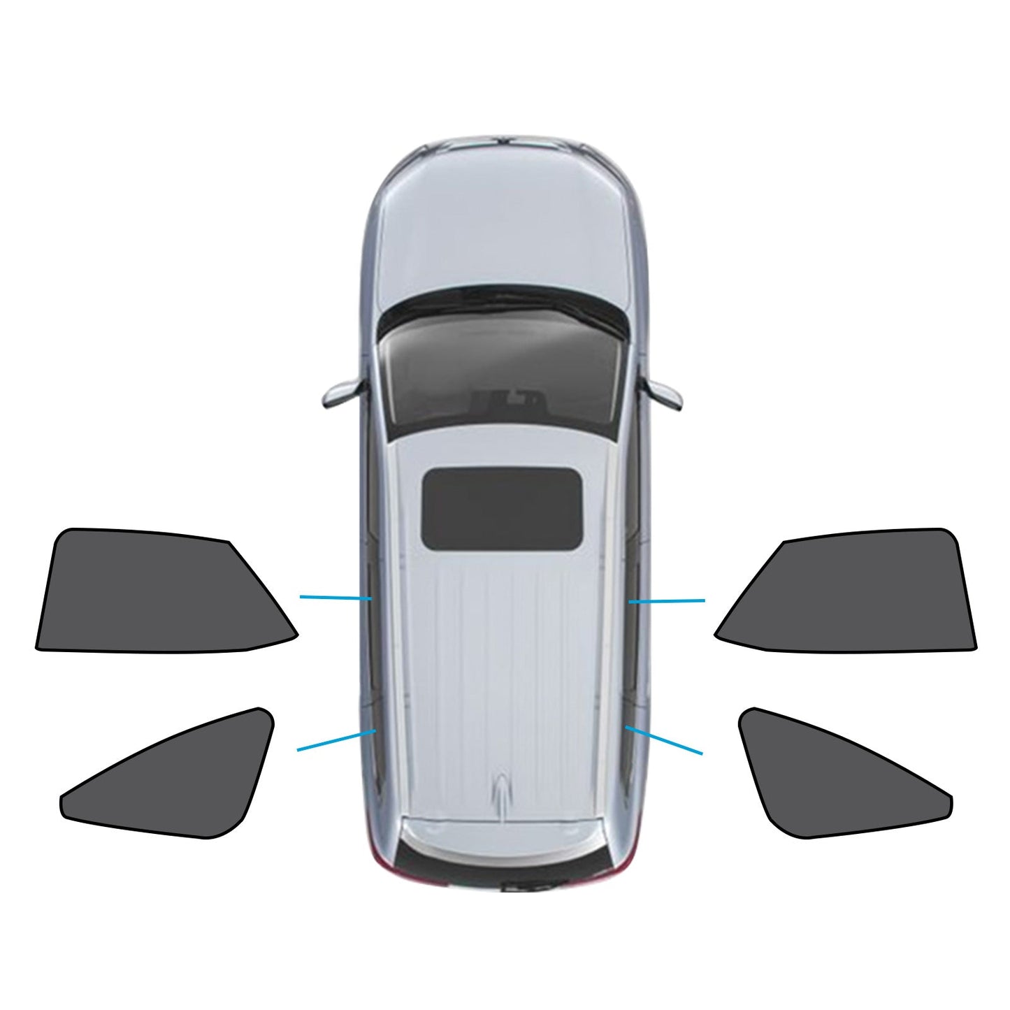 Car Window Magnetic Mesh Sun Blind Shades Suitable for Lexus NX Series 2022-2024-1