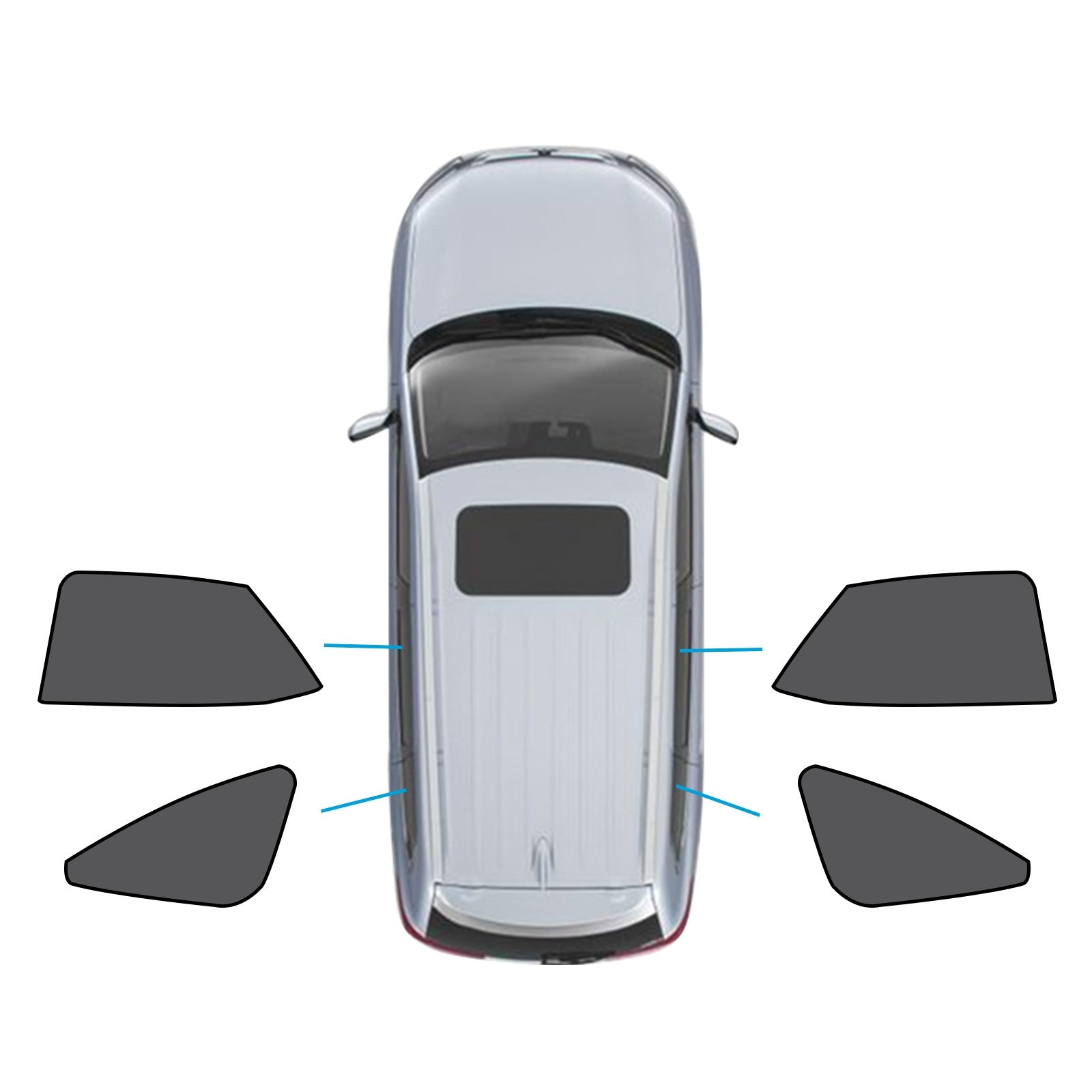 Car Window Magnetic Mesh Sun Blind Shades Suitable for Lexus NX Series 2022-2024-1