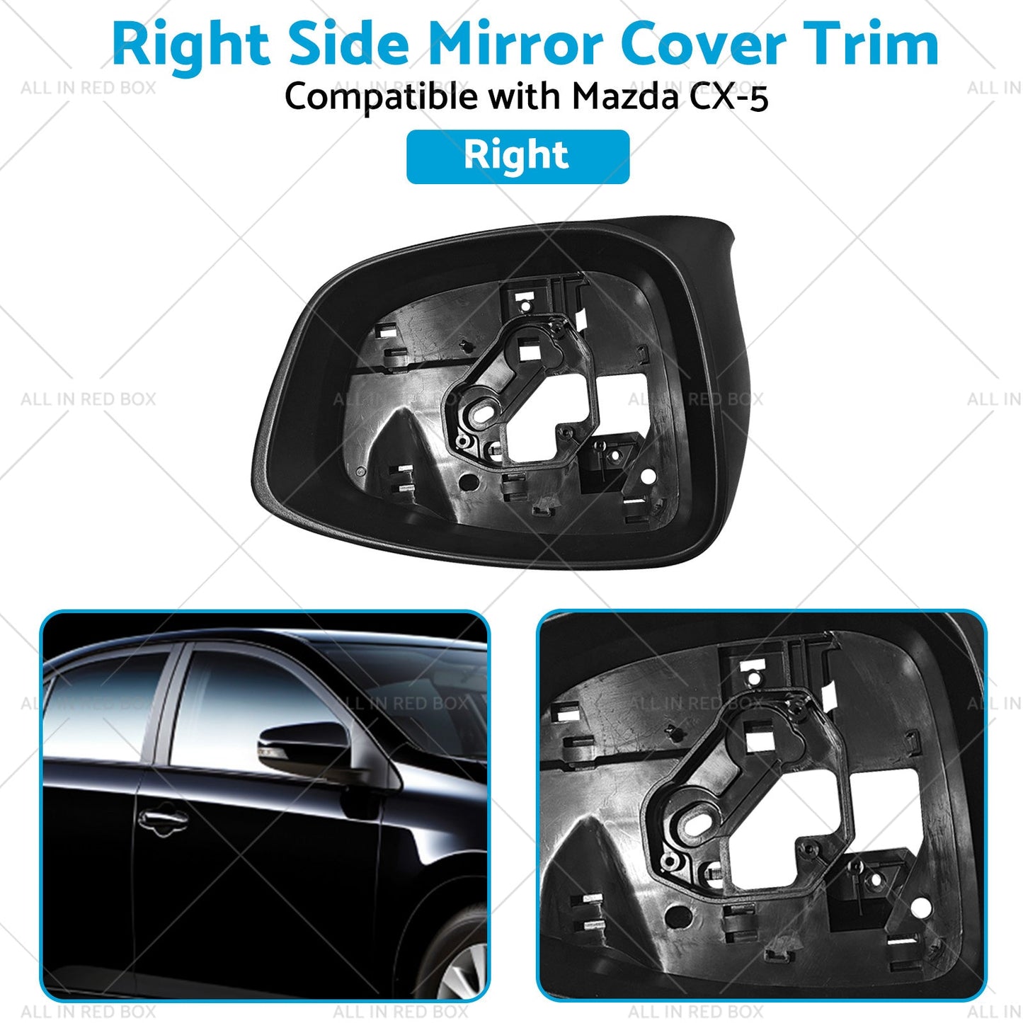 Right Side Mirror Cover Trim Frame Suitable for Mazda CX5 CX-5 KE 02 12-11 14 RH-3