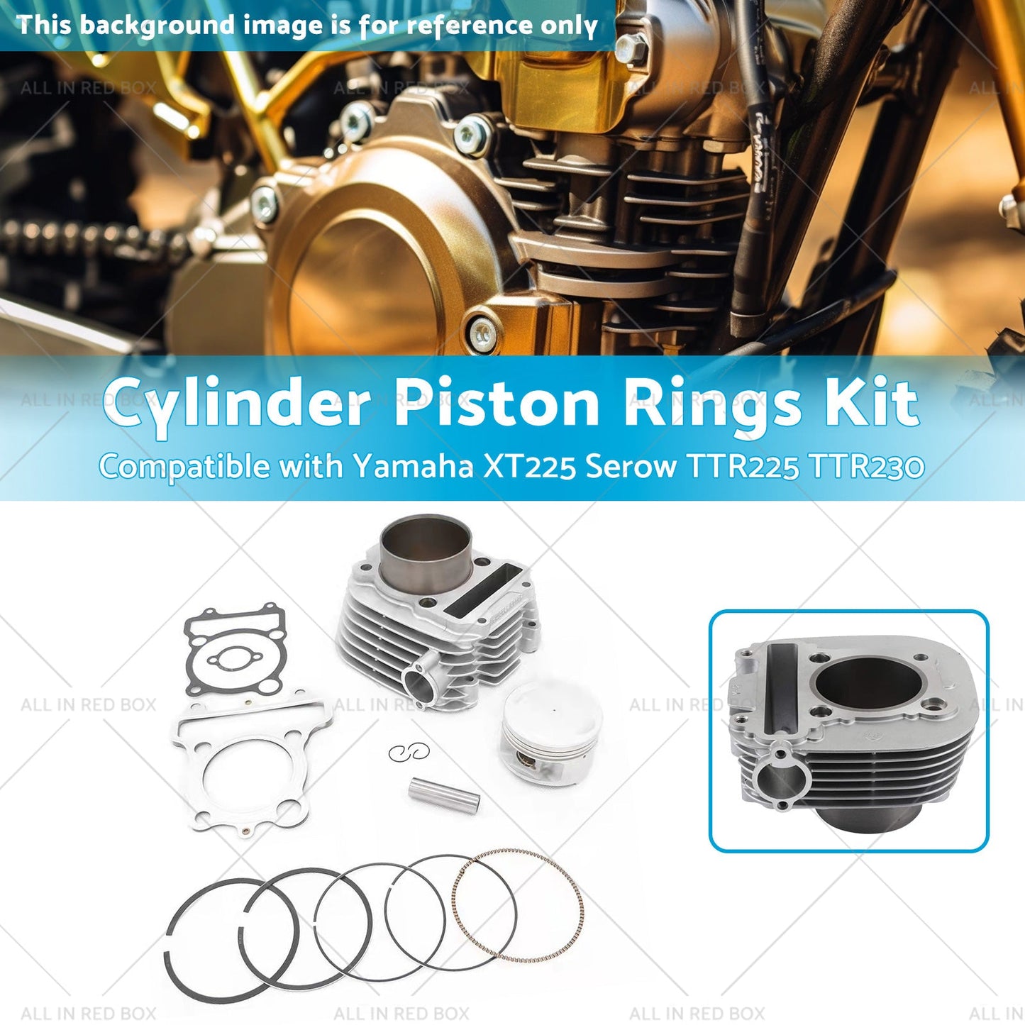 Cylinder Piston Rings Kit Suitable for Yamaha Serow XT225 TTR225 TTR230 99-16-2