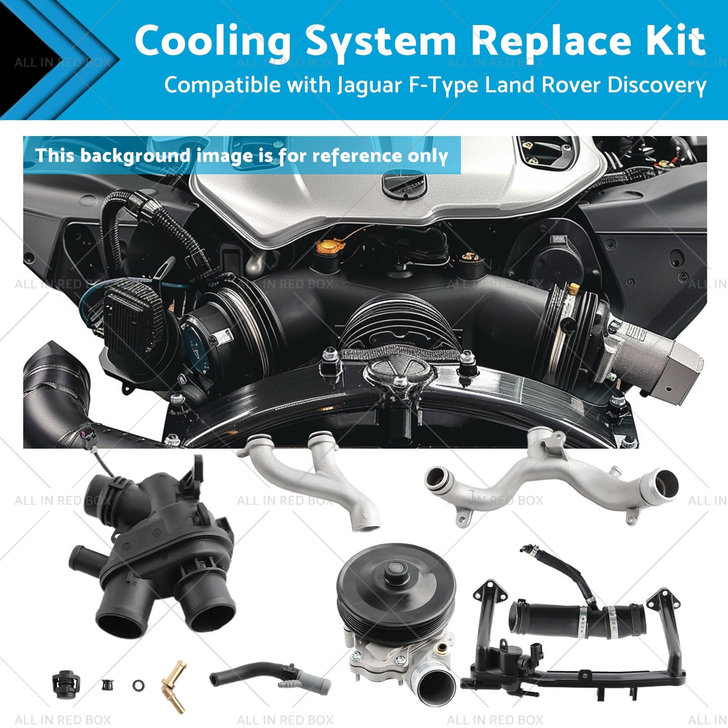 Cooling System Replace Kit Suitable for Jaguar F-Type Land Rover Discovery-0
