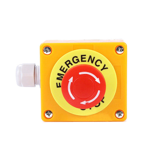 Emergency Stop Shut Off Push Buttons Switch 1NO  1NC e-stop Push Button AU-1