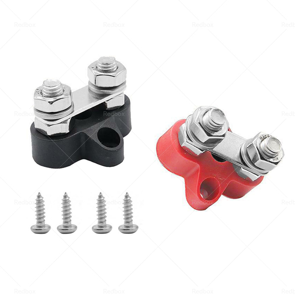 Bus Bar Terminal Blocks Heavy Duty M8+M8 Positive Power Distribution Studs-3