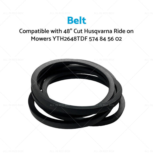 Deck Belt Suitable For 48inch Cut Husqvarna Ride on Mowers YTH2648TDF 574845602-1