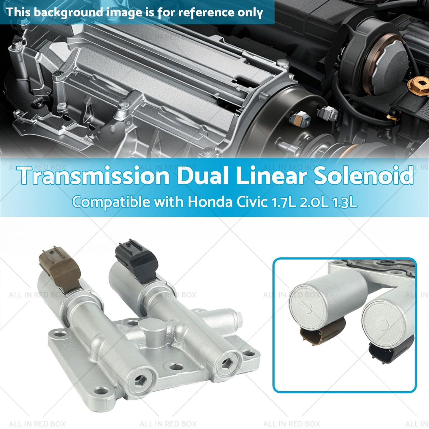 Transmission Dual Linear Solenoid Suitable for Honda Civic 1. 7L 2. 0L 1. 3L 01-05-2