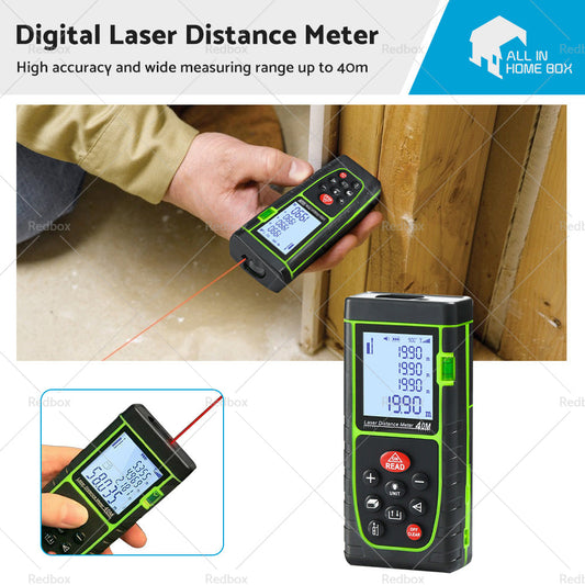 40m Handheld Digital Laser Distance Meter Finder Measure Tape Range Finder Tools-0
