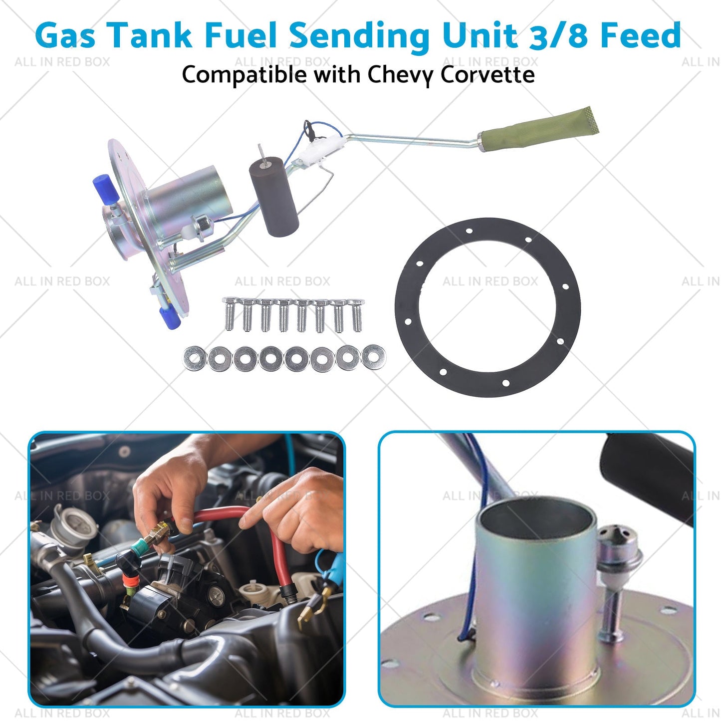 Gas Tank Fuel Sending Unit 3 8 Feed Suitable for Chevy Corvette 78-81 AM39086513-3