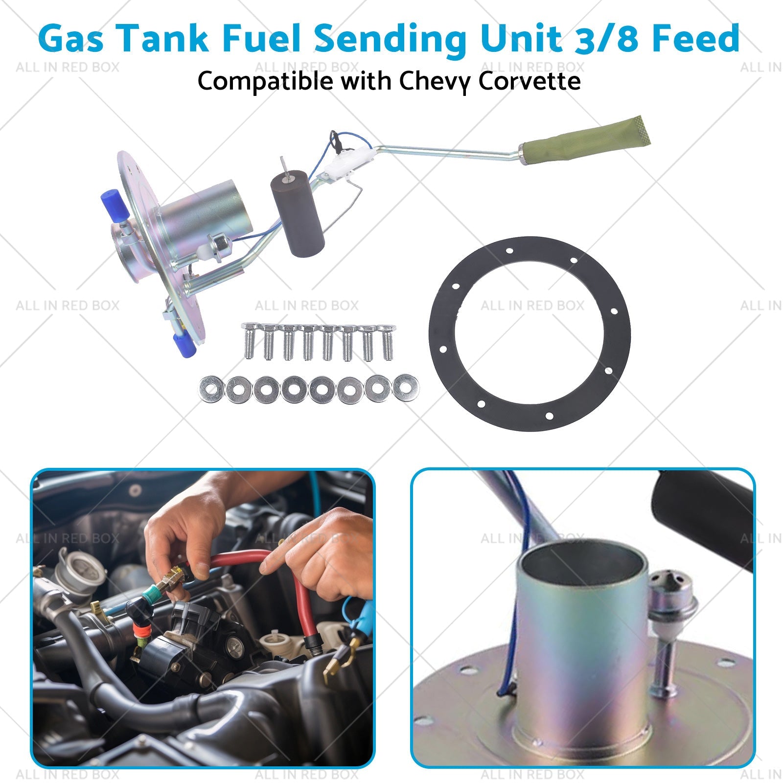 Gas Tank Fuel Sending Unit 3 8 Feed Suitable for Chevy Corvette 78-81 AM39086513-3