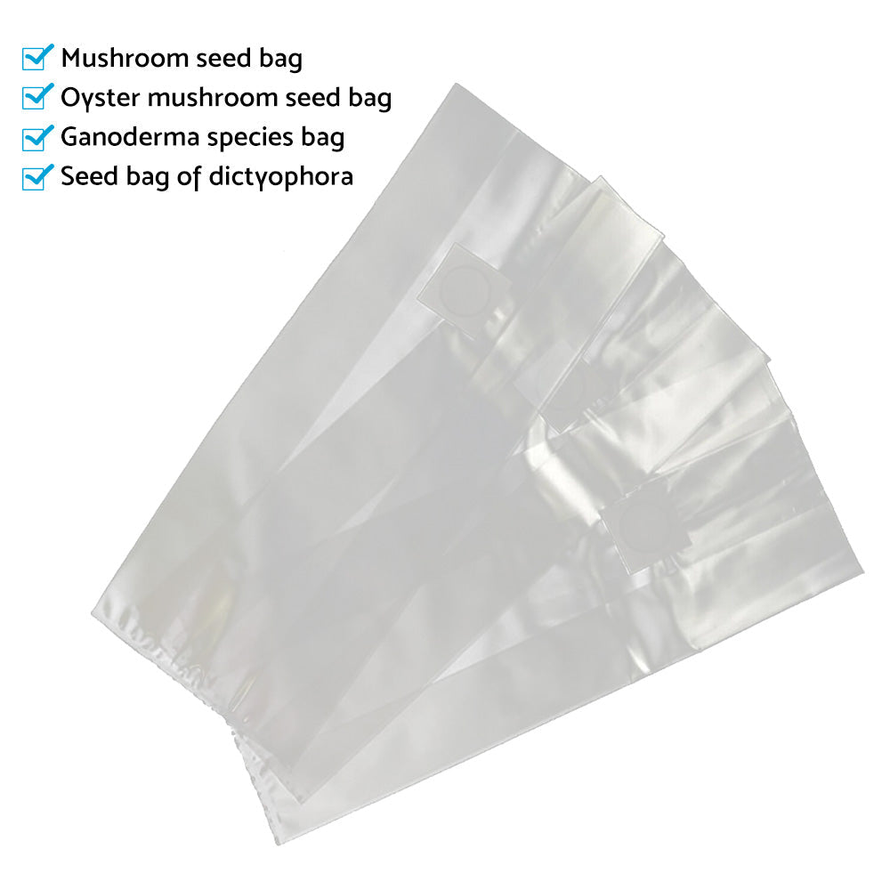 50X Mushroom Growing Bag Breathable Autoclavable Stand Up Tear Resistant Strong-3