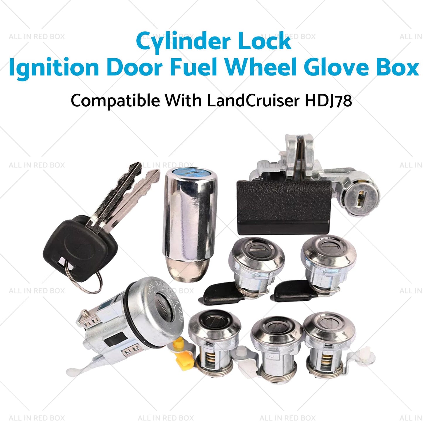 Cylinder Lock Ignition Door Fuel Wheel Glove Box Suitable For LandCruiser HDJ78-3