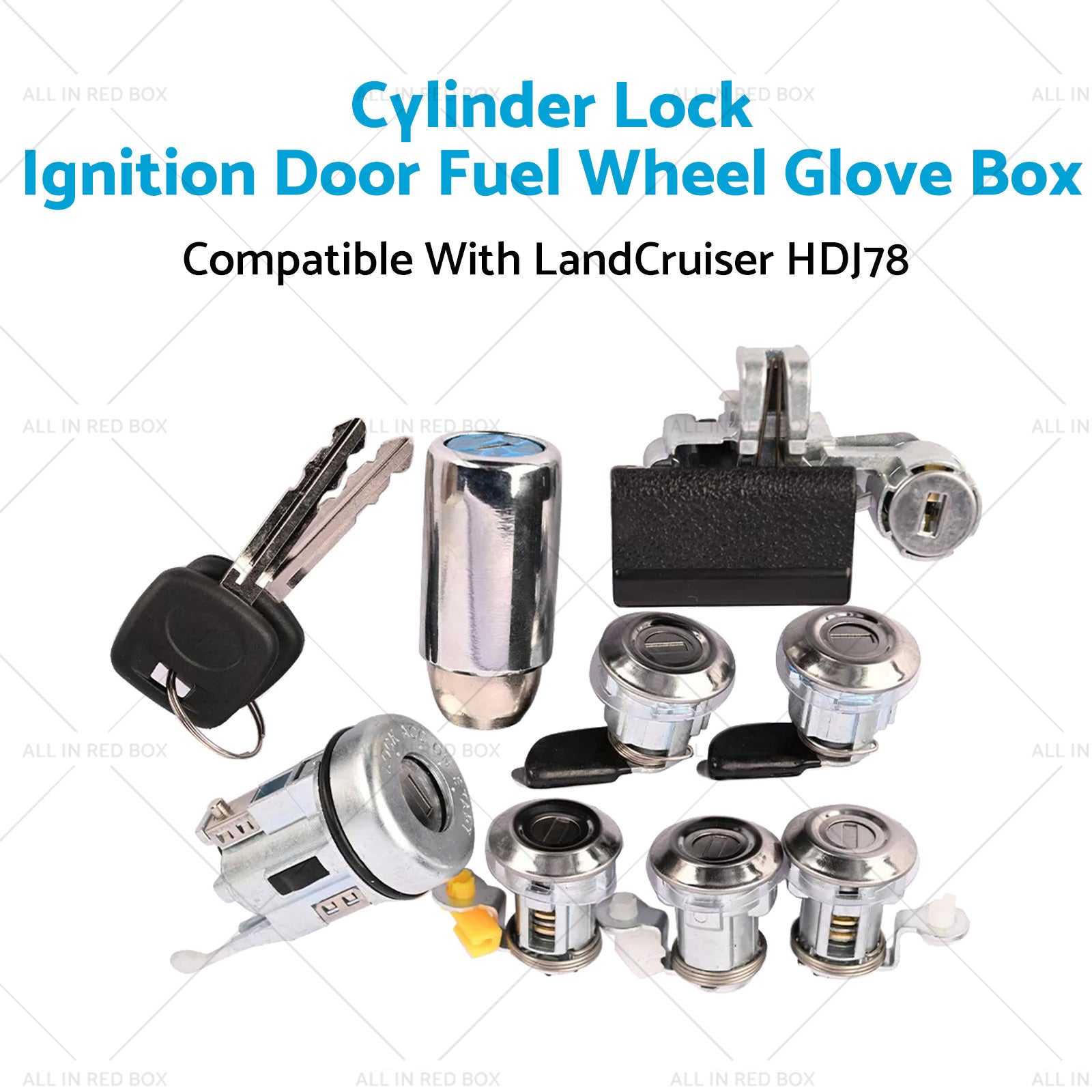Cylinder Lock Ignition Door Fuel Wheel Glove Box Suitable For LandCruiser HDJ78-3
