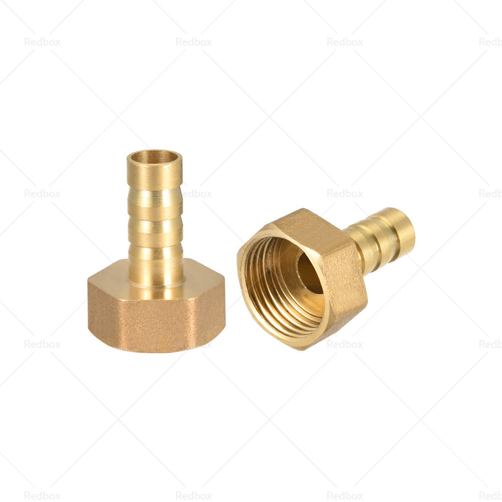 3pcs 1 or 2BSP Female Thread to 12mm Hose Brass Barb Pipe Fitting Coupler Connector-4