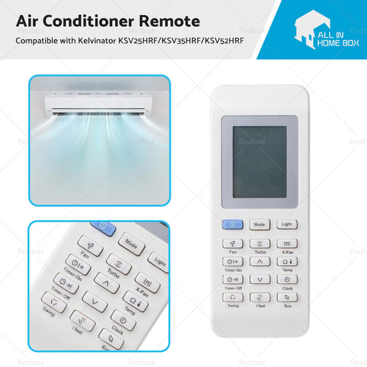 Air Conditioner Remote Suitable for Kelvinator KSV25HRF KSV35HRF KSV52HRF-0