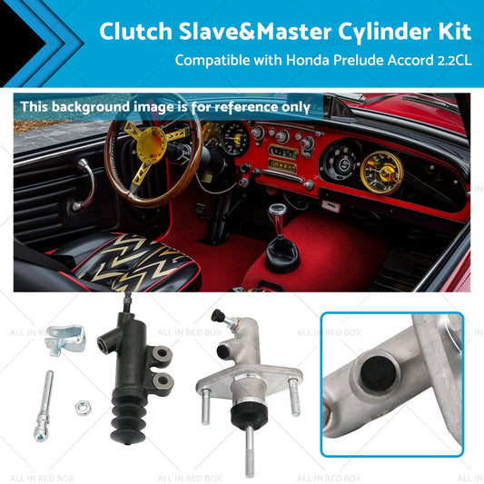 Clutch Slave and Master Cylinder Kit Suitable for 92-01 Honda Prelude Accord 2. 2CL-0