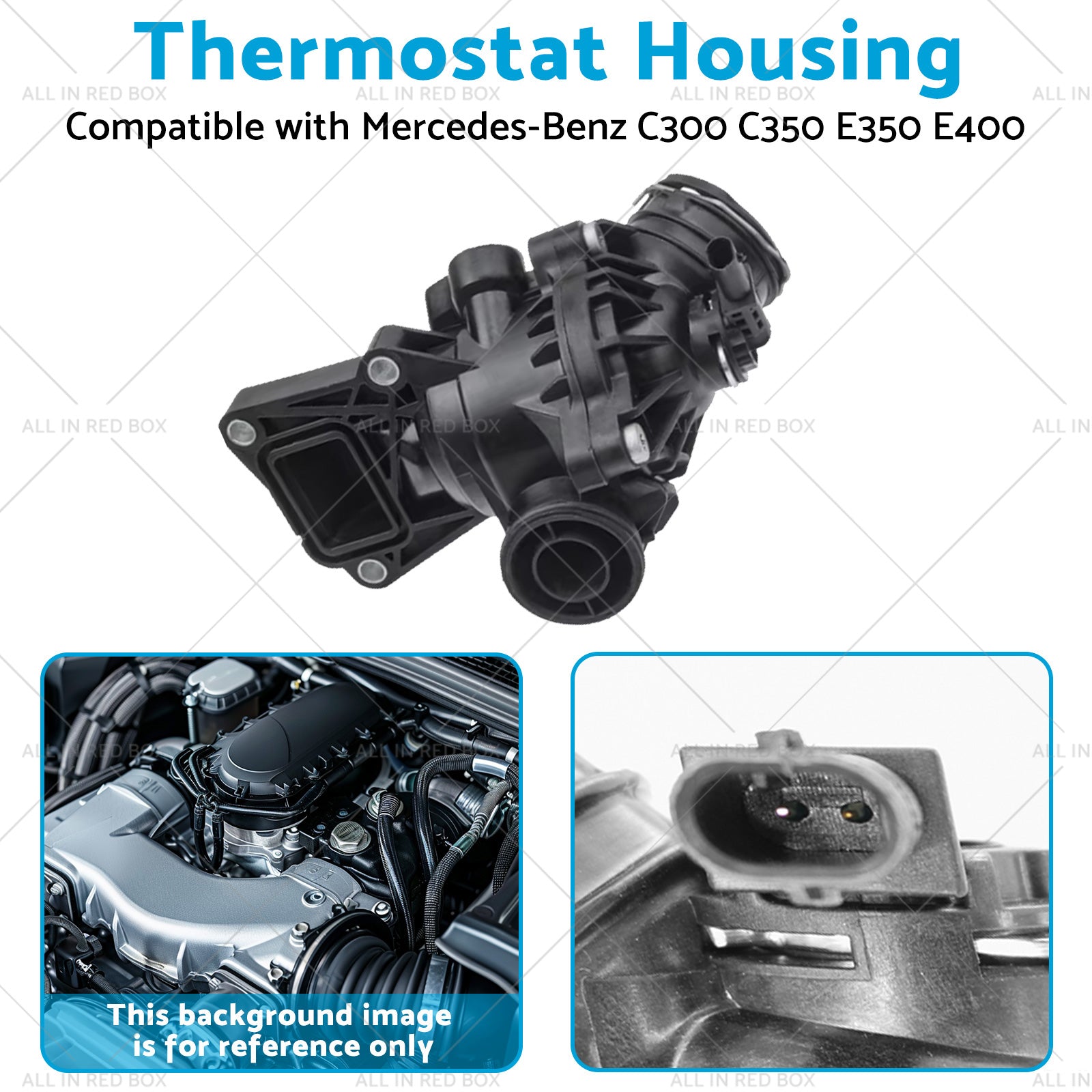 Thermostat Housing Suitable for Mercedes-Benz C300 C350 E350 E400 2762000515-3