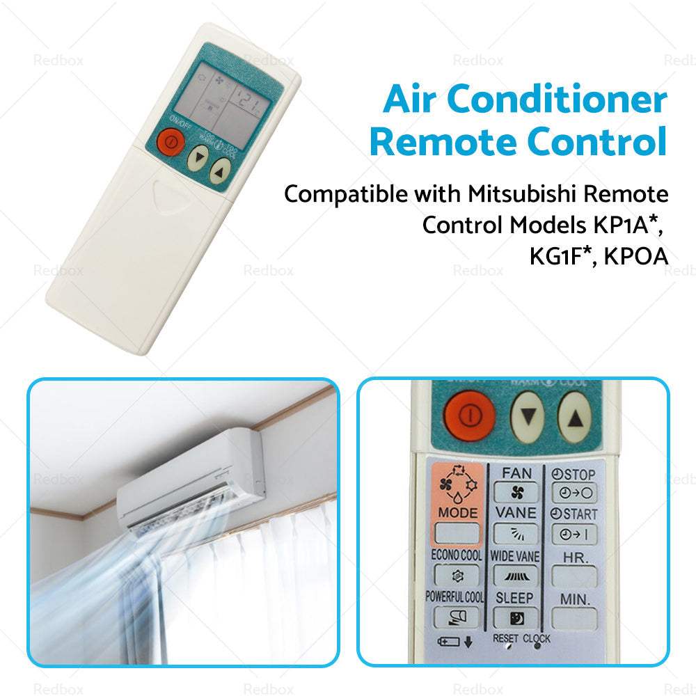 Air Conditioner Replace Remote Control Suitable for Mitsubishi KPOA KP1A* KG1F*-3