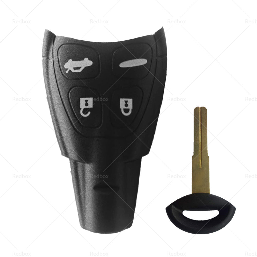 4 Button Remote Key Shell Case Suitable For SAAB 93 95 9-3 9-5 w or  blade-4