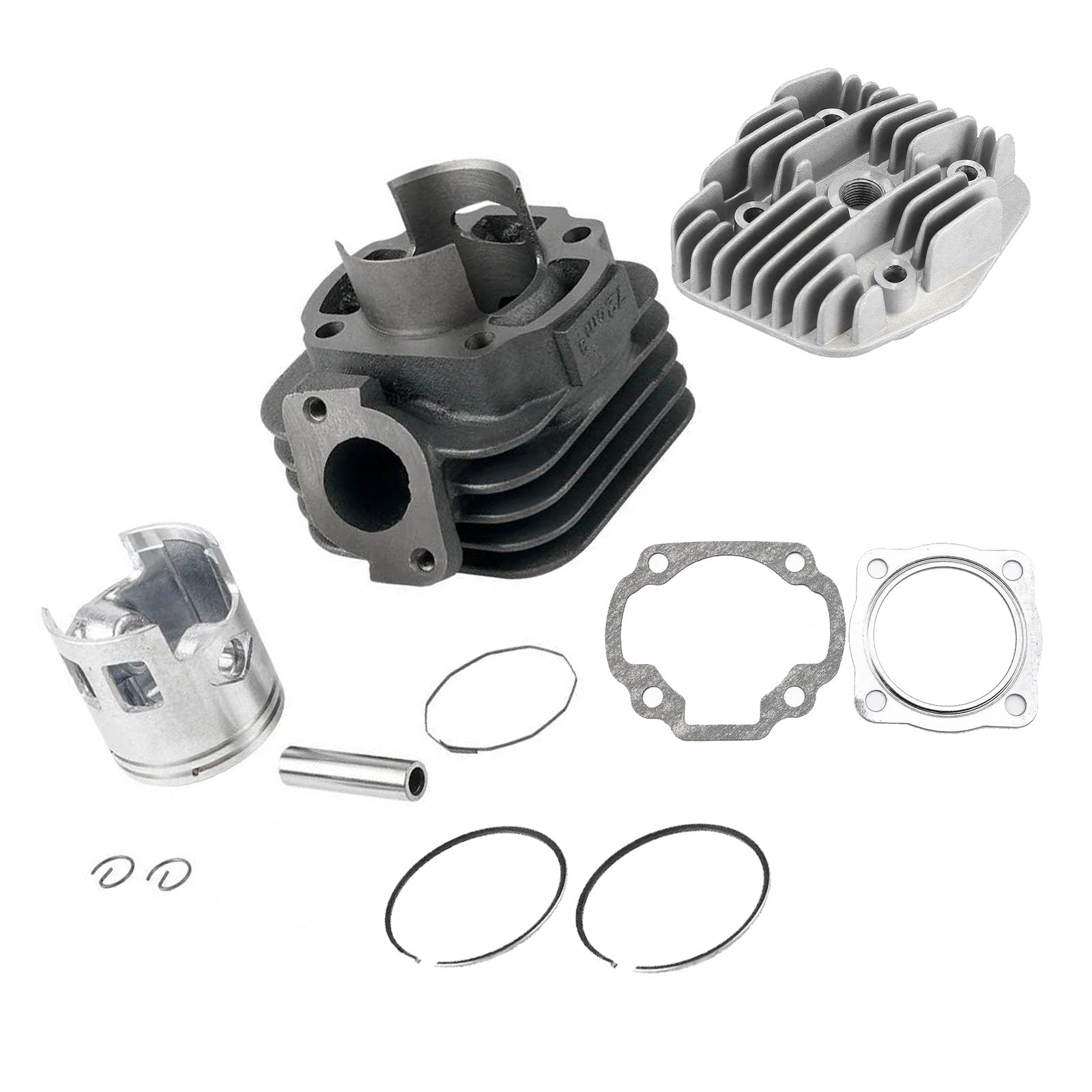 47mm Big Bore Cylinder Head & Piston Kit Suitable For Yamaha Clone Jog 50-70CC-1